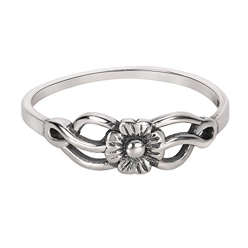 Closeoutwarehouse 925 Sterling Silver Eden Flower Filigree Ring Size 8 #TOP2