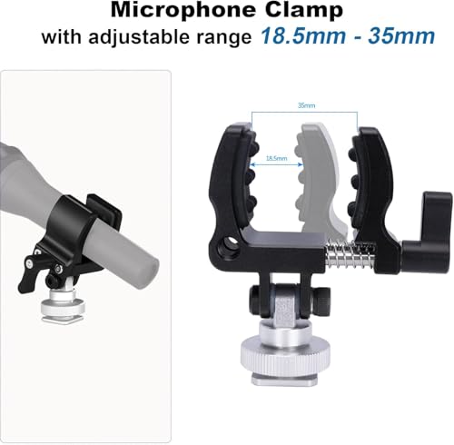 Clip de microphone pour vlog et interview sur le terrain avec fixation universelle - 3