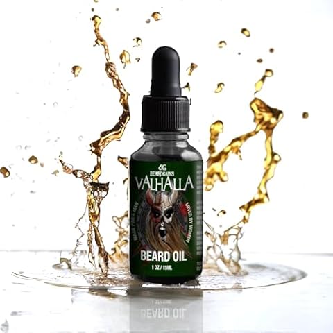 Beard Gains Valhalla Viking Organic Beard Oil For Men Made For A Man, Loved By Women (.5oz/15ml) Cover