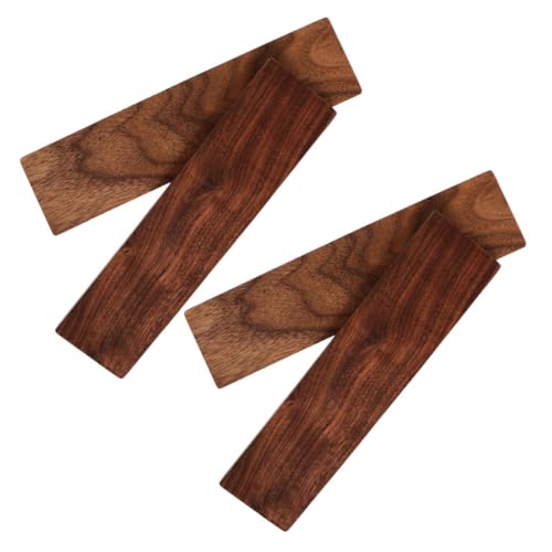 Toddmomy 4pcs Walnut Wood Planks Thickened Lumber Boards for Wood Carving Woodworking Crafts