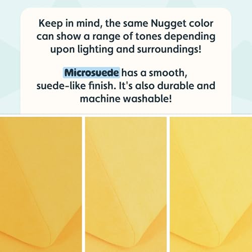 Image of Nugget - The Original Play Couch for Kids - Modular Foam Children's Sofa for Playroom, Imagination, & Creative Open Ended Play - Washable & Convertible Playroom Furniture, Lemonade
