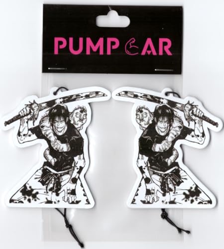Image of PumpCar 2 pieces toji double-sided hanging Japanese anime cherry-scented car air freshener Cool anime hanging for rearview mirror Car Interior Accessories Gifts