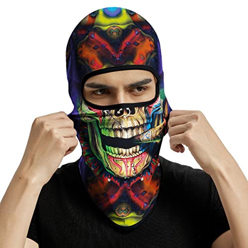 Image of Skull Full ski Mask, 3D Balaclava, UV Sun Protection,Motorcycle /Ski /Scarf /Cycling /Fishing for Men