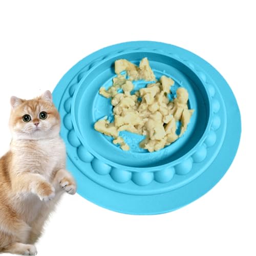 Slow Feeder per gatti | Tappetino da gioco antiscivolo per attività, ritardata per gatti – per gattini, alimenti per animali domestici, alimentazione, leccare, cibo, bagnato