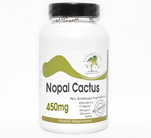 Nopal Cactus 450mg ~ 180 Cápsulas - Sin Aditivos ~ Naturetition Supplements