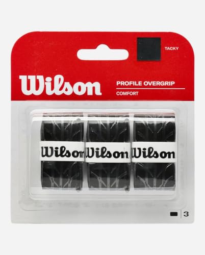Miniatura 3 de Wilson Profile - Overgrip Para Raqueta De Tenis Pack De 3 Grips , Color Negro, Única