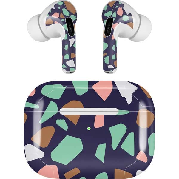 Skinit Decal Audio Skin Compatible with Apple AirPods Pro (2rd Gen, 2022) - Skinit Originally Designed Midnight Terrazzo Design