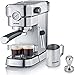 Severin Ka 5995 Ekspres Kolbowy „Espresa Plus“ Ze Spieniaczem Do Mleka, Wskaźnikiem Ciśnienia I Zestawem Barista