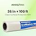 BREENHILL Crash Wrap Film, 36 inch x 100 feet, Clear Collision Wrap for Damaged Vehicles & Car Windows, Removes Cleanly,Self-Adhesive Broken Window Cover Film