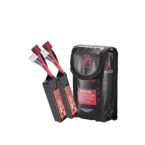 Lancer Tactical LiPo 11.1V Airsoft Battery 600 mAH 20C Dean