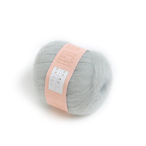 Tia-ve 1PCS morbido naturale Angola mohair lana