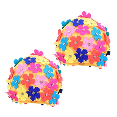 Bonnet de bain à pétale fleuri au style rétro chic et unique