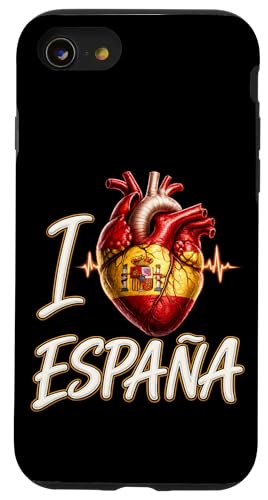 I Love Spain ��U�w �n�[�g �G�X�p�[�j�� �� ���s�M�t�g �X�}�z�P�[�X iPhone SE (2020) / 7 / 8 �p