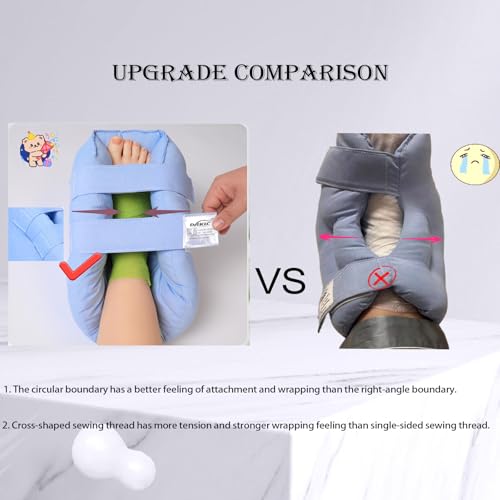 Image of Heel Protector for Pressure Sores, Adjustable Heel Cushion Boot for Elderly Bedridden, Foot Support Pillow for Surgery Recovery, Ankle Pressure Ulcer Pad for Bed & Wheelchairs