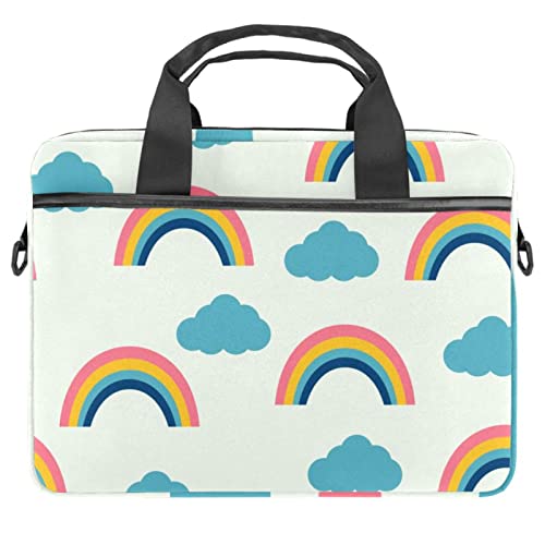 Sac à bandoulière pour ordinateur portable 13.3 et 14.5 pouces bleu ciel nuages