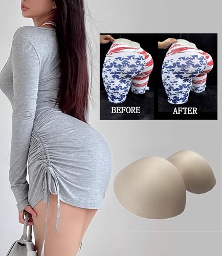 Image of BIMEI 2PS Sponge Hip Pads padded Women Butt Hip Up Padded Enhancer Thigh Pads Butt Lifter Crossdressing Padded Underwear