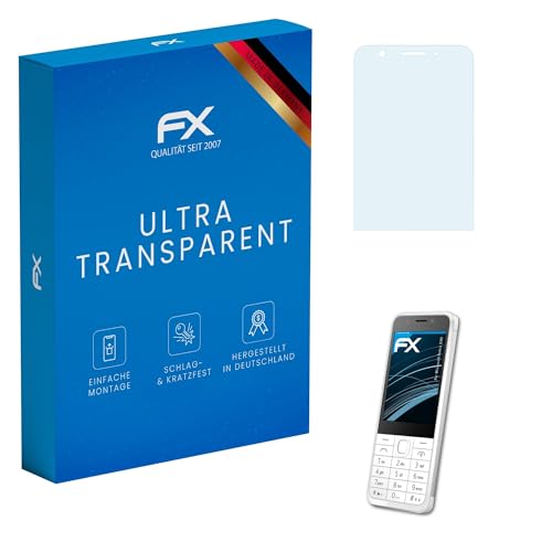 atFoliX Schutzfolie kompatibel mit Microsoft Nokia 230 Folie, ultraklare FX Bildschirmschutzfolie (3X)