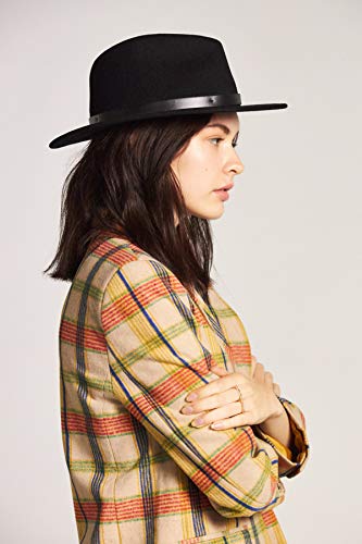 Brixton Messer Fedora, Large, Black #TOP3