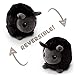 TeeTurtle | Reversible | Cute Mini Plushies | Black and Gray Llama | Squish Often - Cuddle Daily | Show Your Mood with Emotion