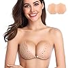 Niidor-Sticky-Bra-Breathable-Strapless-Bra-Adhesive-Push-Up-Backless-Bras-for-Women Niidor Sticky Bra, Breathable Strapless Bra Adhesive Push Up Backless Bras for Women(Nude-D)