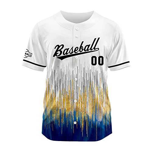 Custom Print Baseball Jersey Uniform para hombre, mujer, niña, niño con logo, nombre y número bordados