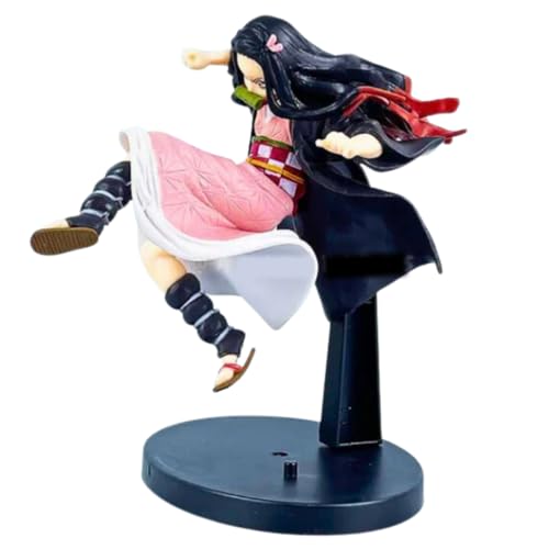 Image of Blue Aura Anime Cartoon Action Figure Height- 19cm Collectible Multicolour PVC | Nezu in Air Fight