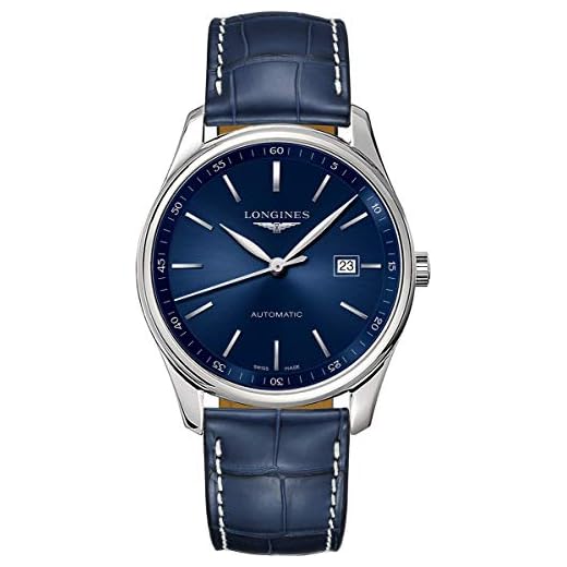 LONGINES Master Chronograph - Reloj automático para hombre, esfera plateada, Moderno