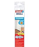 Mit elastischer Bürstenkante 2er Set Tesa tesamoll® STANDARD Türdichtschiene für glatte Böden Selbstklebend 100cm x 3,7cm (fürSpaltenbis12mm, 2x weiß)