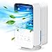 Produktbild OMISOON Mobile Klimaanlage, 4-in-1 Mobiles Klimagerät, 60°/120° Oszillation, 700 ml Mini-Klimaanlage, 3 Windgeschwindigkeiten, 2 Nebelmodi, 7 Farben Licht, Tragbarer Klimaanlagefür Schlafzimmer