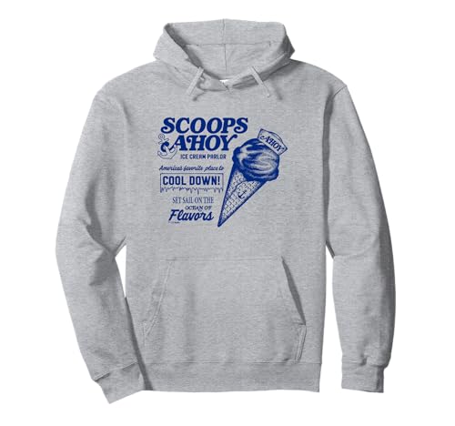 Stranger Things Scoops Ahoy Officially Licensed Pullover Hoodie