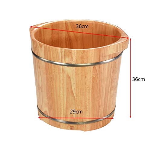 Baño de pies de madera con tapa, 36 cm miniatura 6