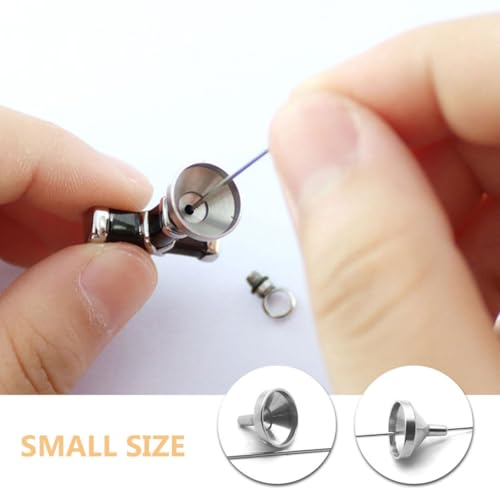 Mini embudos de acero inoxidable premium: kit de llenado resistente para urnas diminutas 8