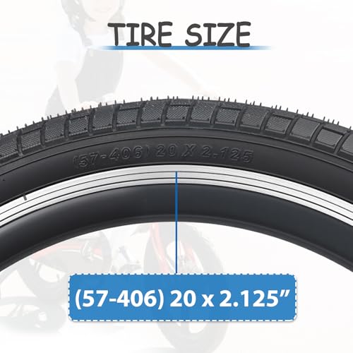 ZUKKA 20 x 2.125 Bike Tire 20 Inch Tires Kids Bike Tire