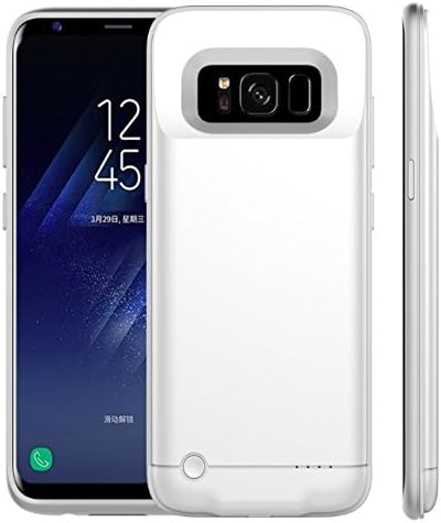 ANIKOV-06 For Galaxy S8 Plus Aluminium alloy Battery Case , 5200mAh Extra Slim Protective Rechargeable Charging External Backup Power Bank Cover for Samsung Galaxy S8 Plus (Silver)