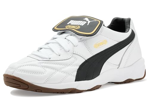 PUMA Mens King Indoor Shoes White/Black 4.5 Medium