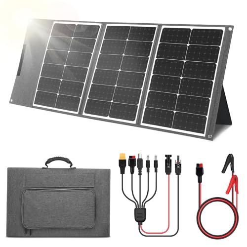 WODHMIEY 100W/200W/400W Klappbares Flexibles Solarpanel mit Controller, Hochleistungsfähiges...