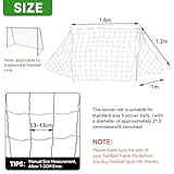 Football Goal Net, Soccer Net Football Training Net Kids Soccer Net for Replacement Goal Net, Goal Net for 6' X 4', 8' X 6', 12' X 6', 24' X 8' Goal Net - Image 4