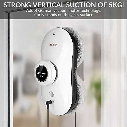 AlfaBot-X6-Robot-Limpiacristales-Robot-de-Limpieza-de-Ventanas-con-Control-Remoto-Navegacion-Inteligente-con-3-Modos-Automaticos-Blanco