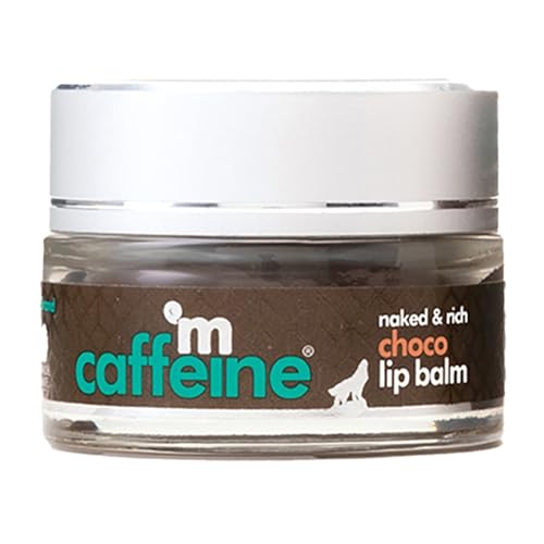 mCaffeine Deep Moisturizing Choco Lip Balm for Healing Dry & Chapped Lips - 24 Hrs Moisturization | Lip Care for Men & Women with Cocoa Butter & Hazelnut Oil | Natural & Vegan (12gm)