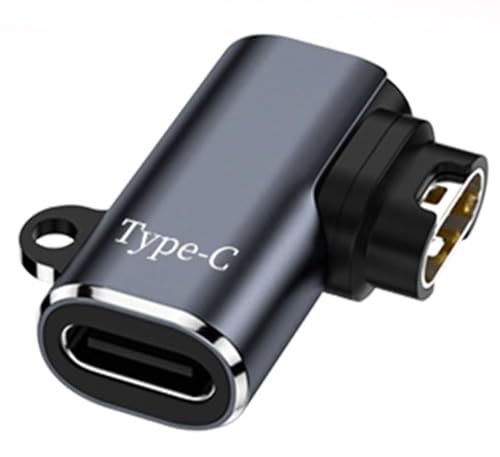 Image of Tobo USB C Watch 90 Angle Adapter Connector, Charging Head to Type C Female Right Angle Converter Coupler, Aluminum, for Smartwatch /Bracelet