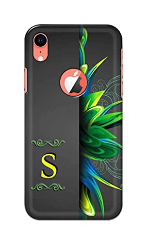 Image of Name II Initial II Letter Alphabet S Hard Back Case Cover for Apple iPhone XR Logo (6.1 inch), A2105, A1984, A2107, A2108 Back Cover -(J5) VNS2222