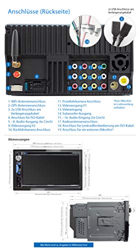 XOMAX XM-2DA6912 Autoradio mit Android 10, Quad Core, 2GB RAM, 32GB ROM, GPS Navigation I Support: WiFi WLAN, 3G 4G, DAB… - Image 5