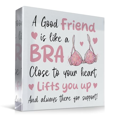 Red Ocean Friendship for Women Best Friend Birthday Acrylic Friendship Plaques For Christmas Thank You Presents Women Friends Sister Bestie BBF