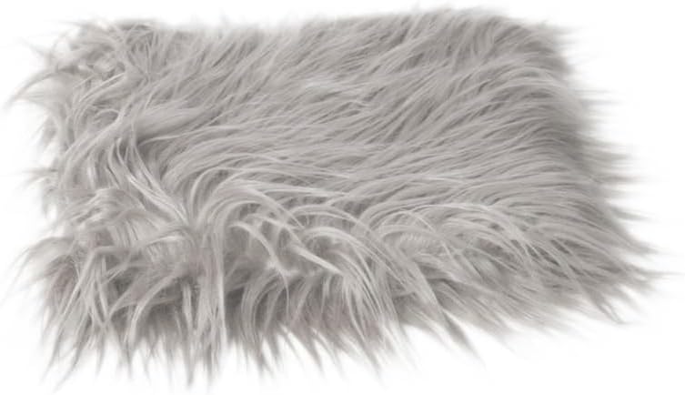 Accesorios de fotografía para bebé, manta de piel sintética gris claro, tapete para fotos de recién nacido, suave y cómodo, para sesión de fotos,