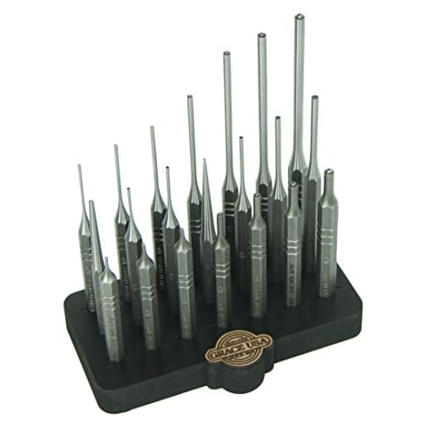 Grace USA - Steel Punch Set with Bench Block (21-Piece) - Gunsmithing - Steel Punches - 21 piece -Gunsmith Tools & Accessories Cover