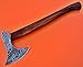DIST AX-56 Custom Made Damascus Steel Axe - Gorgeous and Solid