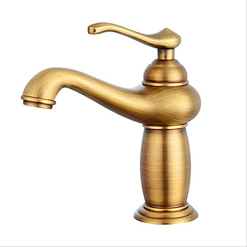 Robinet de lavabo mitigeur anti-éclaboussure à poignée unique pour vasque
