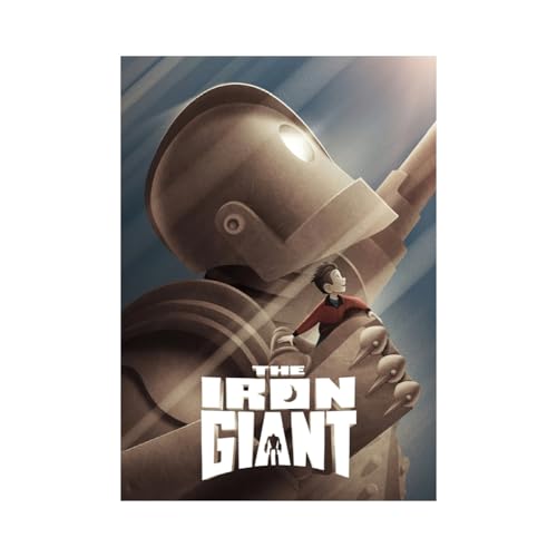 Image of BLINKART The Iron Giant (1999) Movie Poster 12x18 Inch | Unframed Wall Art Print on Premium 300 GSM Paper | Vintage Aesthetic Mid Century Film Decor for Bedroom, Living Room, Office
