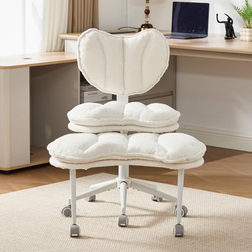 Cross Legged Chair with Double-Layer Cushion
