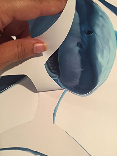 Great White Shark Wall Decal, Kids Wall Decals & Children's Room Murals Instant Decor For Baby Nursery, Boys, Girls, Unisex,Teens #TOP2